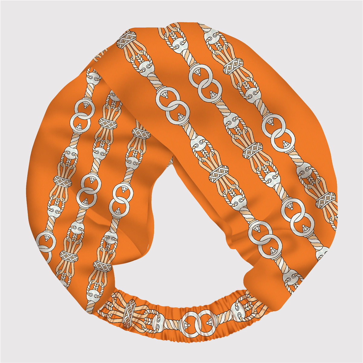 Wholesale silk twill silk adjustable elastic printing hair band